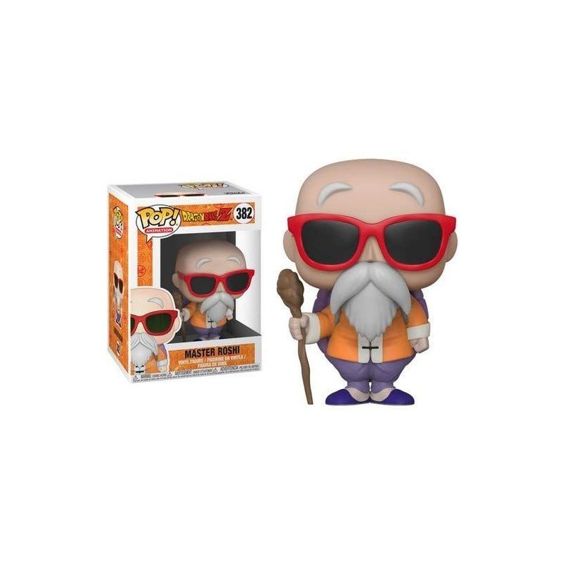 Funko Pop! Anime - FUNKO POP DRAGON BALL Z S4 Master Roshi with Staff Genio Tartarughe 382