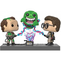 Funko POP GHOSTBUSTERS Movie Moment: Ghostbusters-Banquet Room Diorama 730 Peter, Slimer e Egon