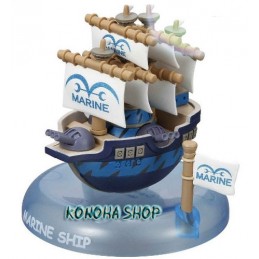 ONE PIECE - Yurakore Series Marine Ship Figure 5cm by Bandai