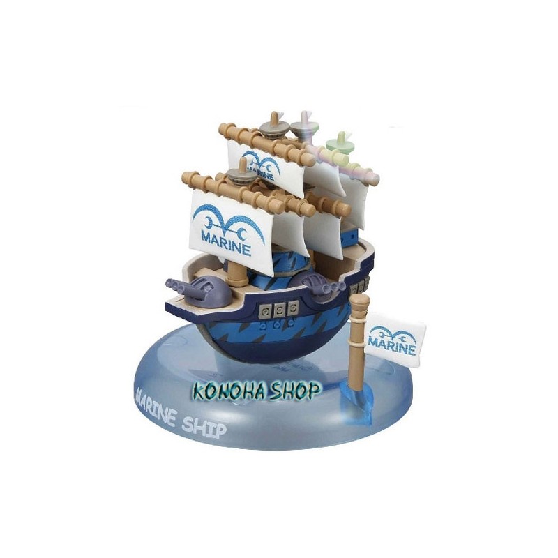 ONE PIECE - Yurakore Series Marine Ship Figure 5cm by Bandai