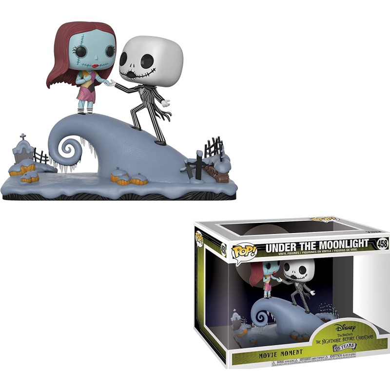 Funko POP Movie Moments: Nightmare Before Christmas - Jack and Sally on the Hill 458 MAXI DIORAMA 25 Years