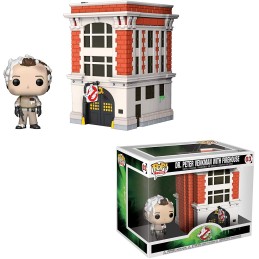 Funko POP GHOSTBUSTERS Movie:Dr. Peter Venkman with Firehouse Town 03