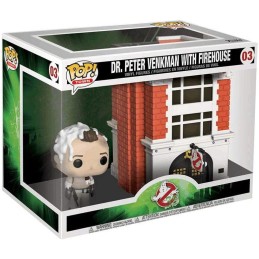 Funko POP GHOSTBUSTERS Movie:Dr. Peter Venkman with Firehouse Town 03
