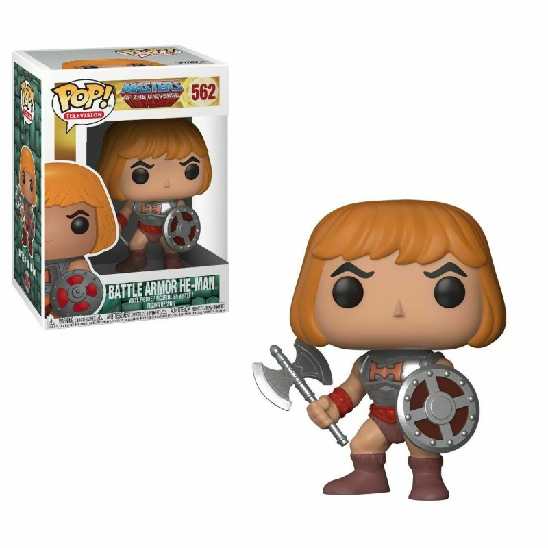 Funko POP - Masters of The Universe: He-Man (w/Battle Armor) Figure 562, 10cm