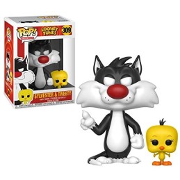 Funko POP: Looney Tunes - Sylvester & Tweety Figure 309, 10cm