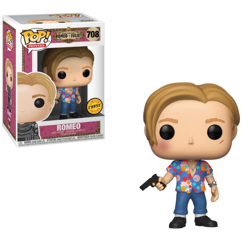 Funko Pop Movies: Romeo + Juliet: Romeo Figure 708 Chase with Gun, 10cm