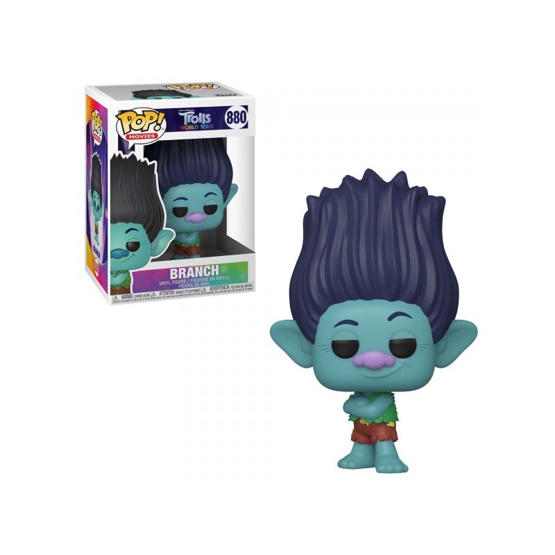 Funko POP Movies: Trolls World Tour - Branch Figure 880, 10cm