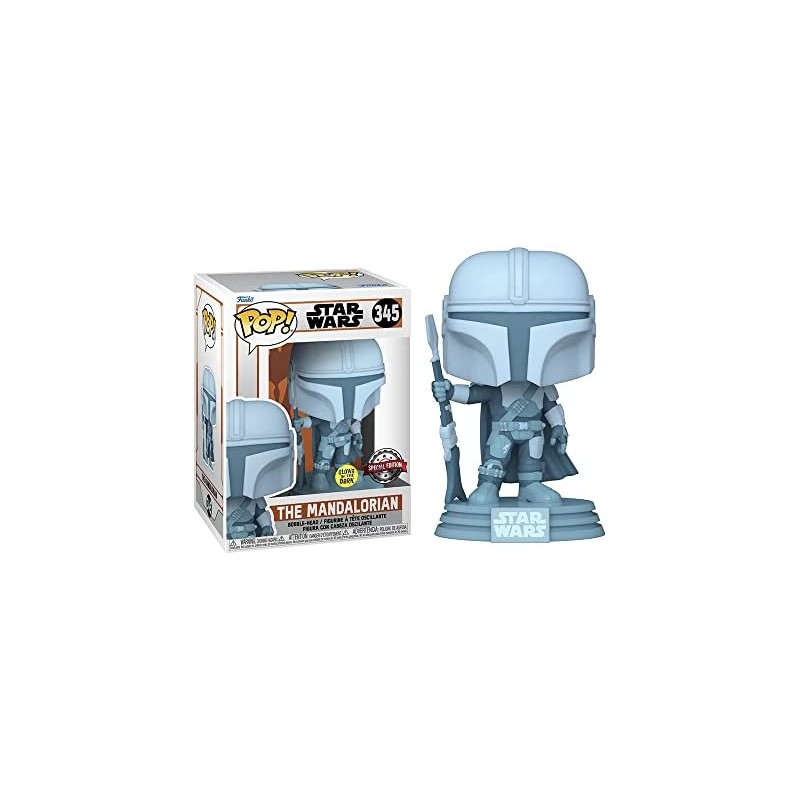 Funko Pop Star Wars: The Mandalorian Holographic Figure 345, 10cm