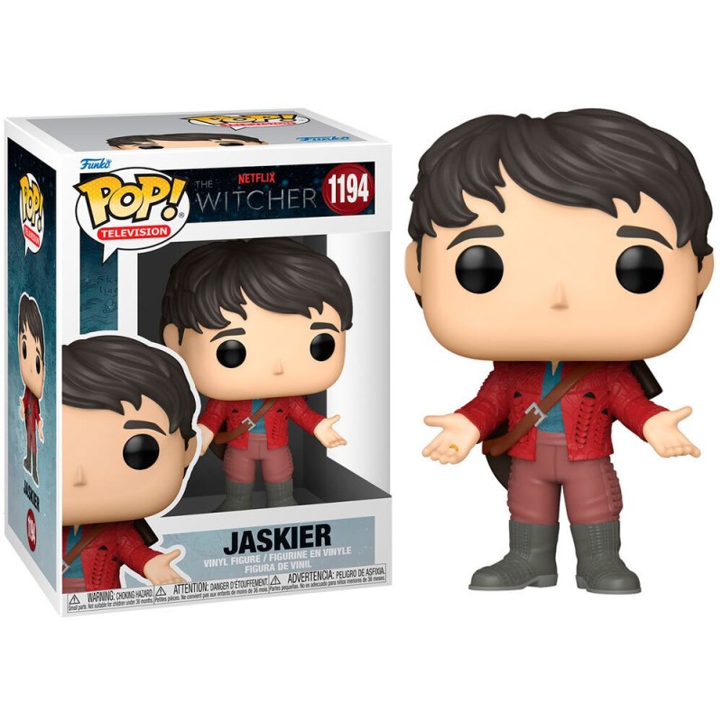 Funko POP TV: The Witcher - Jaskier (Red Outfit) Figure 1194, 10cm