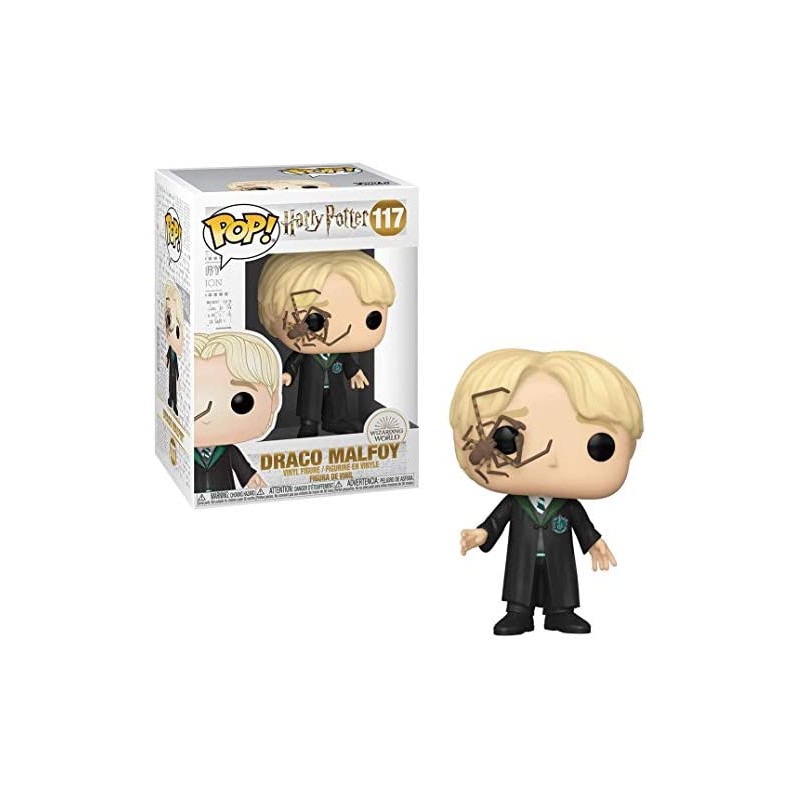 Funko POP Harry Potter: Draco Malfoy with Whip Spider Figure, 10cm