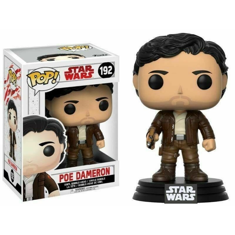 Funko POP: Star Wars Episode 8 The Last Jedi - Poe Dameron Figure 192, 10cm