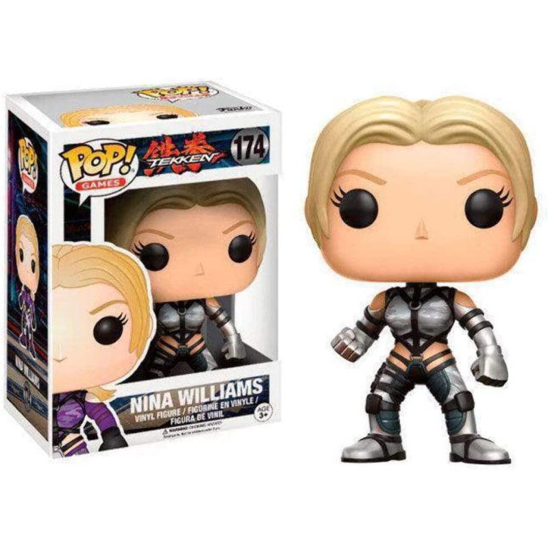 Funko POP: Tekken - Nina Williams Figure 174 (Silver Ver.), 10cm