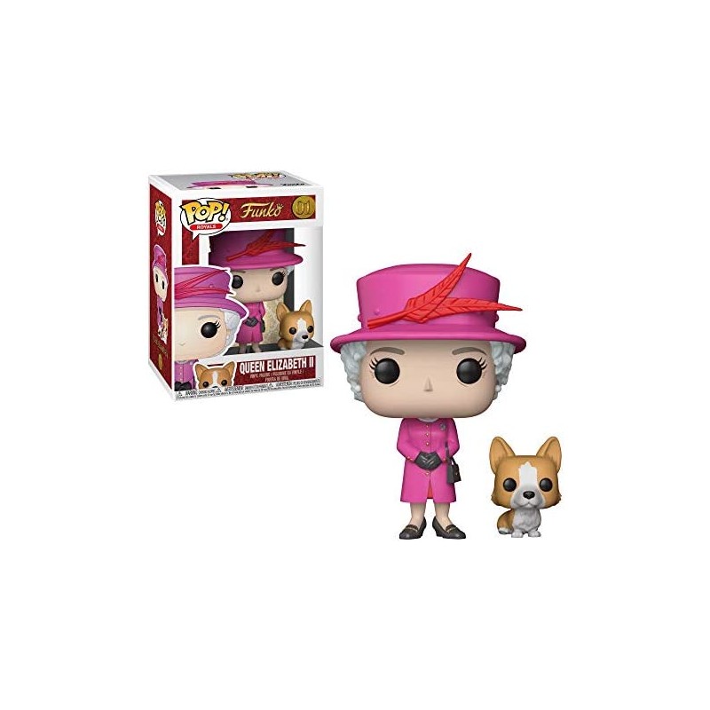 Funko POP Royal Family: Queen Elizabeth II Figure 01, 10cm