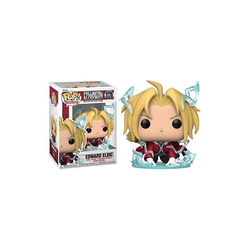 Funko POP Animation: Fullmetal Alchemist: Brotherhood - Edward Elric w/Energy Figure 1176, 10cm