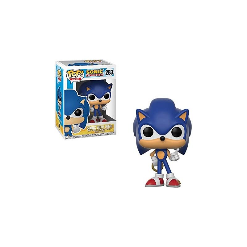 Funko Pop Games: Sonic Figure with Ring 283, 10cm