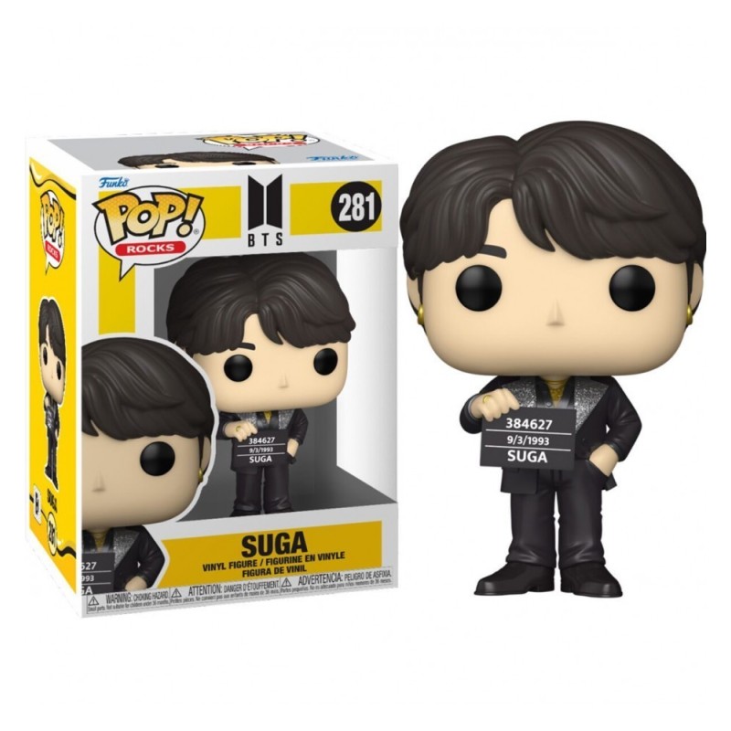 Funko POP Rocks K-Pop: BTS - Suga Figure 281, 10cm