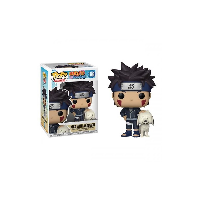 Funko Pop! Animation: Naruto - Kiba with Akamaru Figure 1194, 10cm