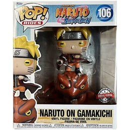 Funko POP Rides Naruto Shippuden - Naruto on Gamakichi Special Edition Figure 106, 10cm