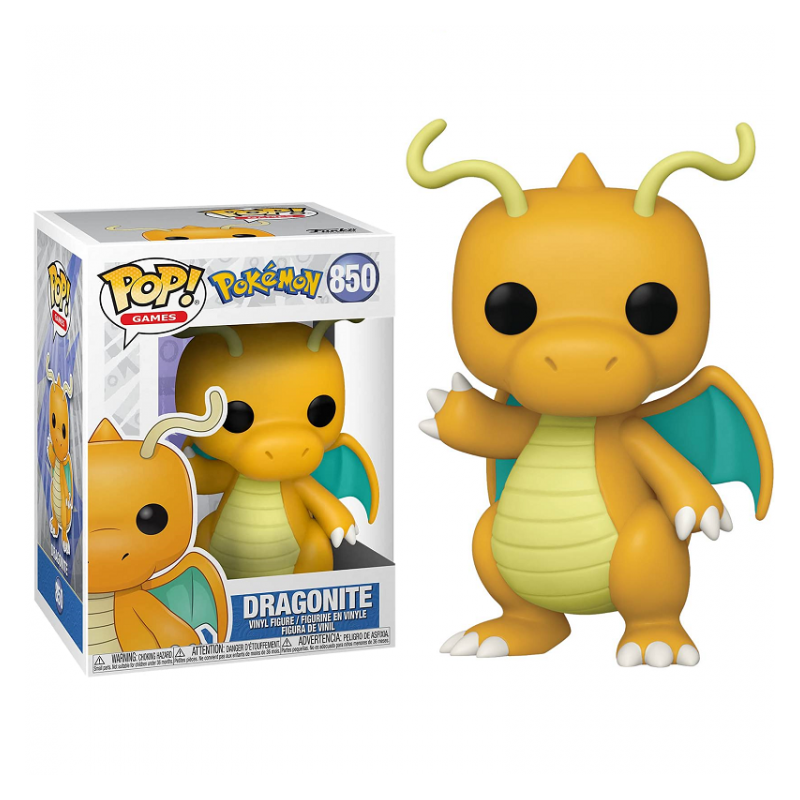 Funko Pop Games: Pokemon - Dragonite Figure 850, 10cm