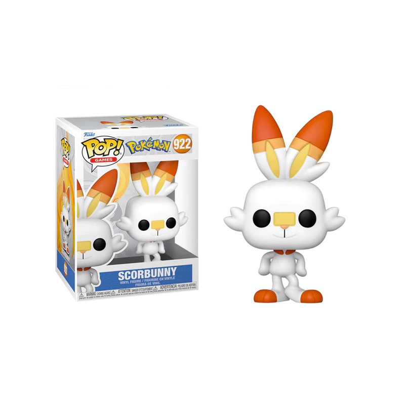 Funko POP Games: Pokemon - Scorbunny Figure, 10cm