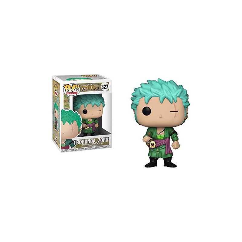 Funko POP Animation: One Piece - Roronoa Zoro Figure 327, 10cm