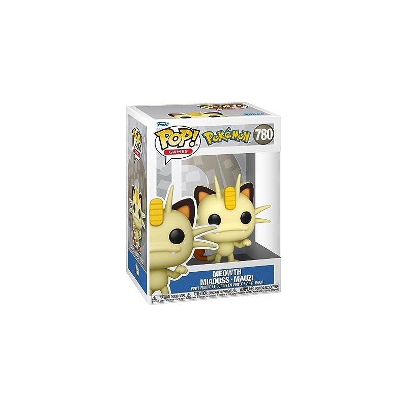 Funko Pop Games: Pokemon - Meowth Figure, 10cm