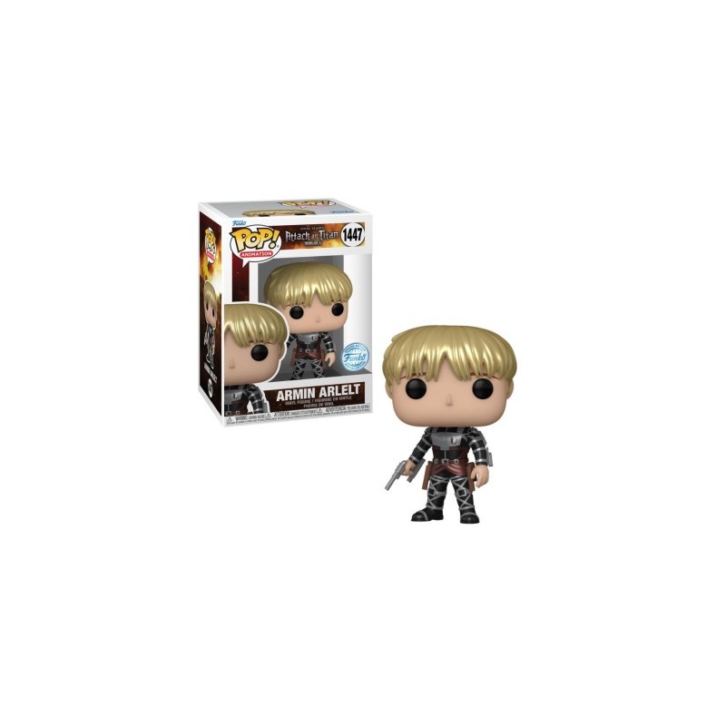 Funko Pop Animation: Attack Of Titan: Armin Arlelt (Metal Edition) Figure 1447, 10cm