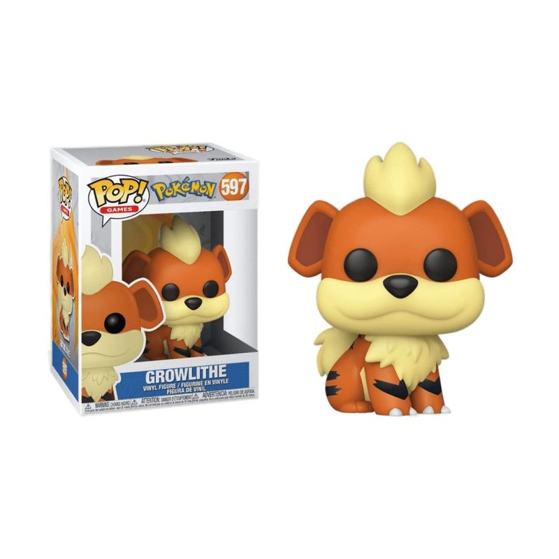 Funko Pop Games: Pokemon - Growlithe Figure 597, 10cm