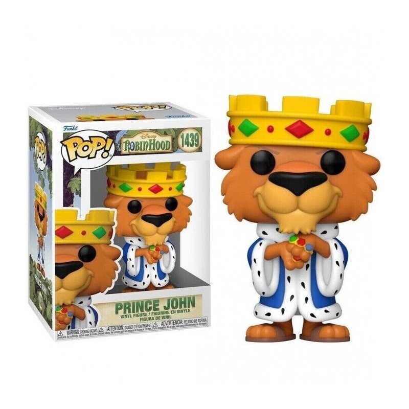 Funko POP Disney: Robin Hood - Prince John Figure 1439, 10cm