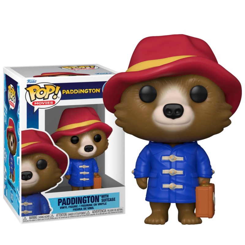 Funko POP Paddington Movies - Paddington With Case Figure 1435, 10cm