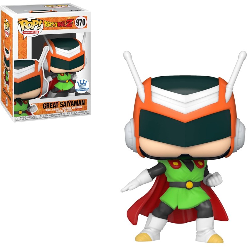 Funko POP Animation: Dragon Ball Z - Great Saiyaman (Gohan) Figure 970 - Exclusive, 10cm