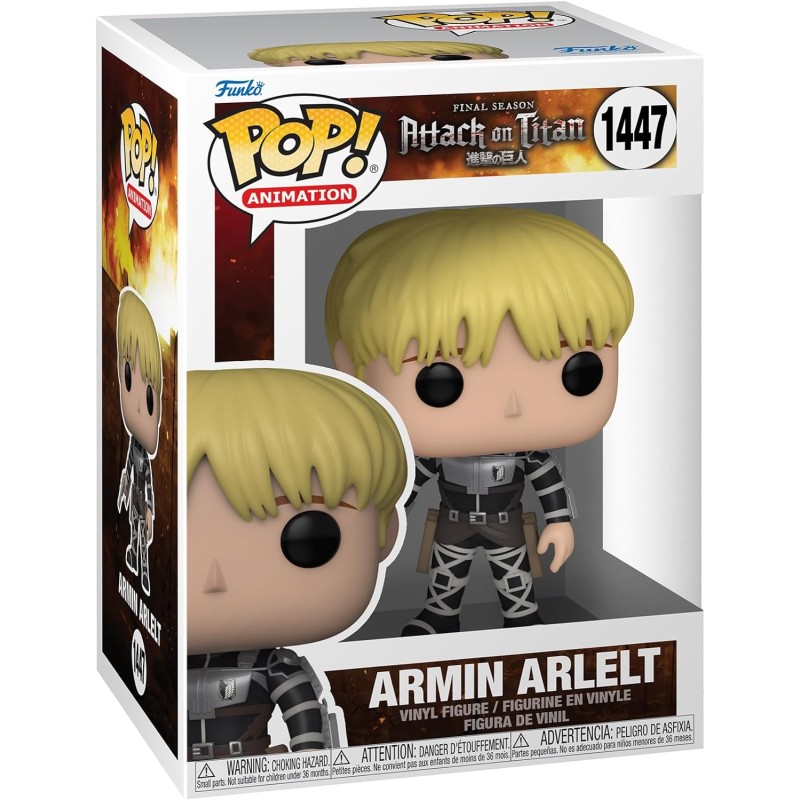 Funko Pop Animation: Attack On Titan - Armin Arlelt Figure 1447, 10cm