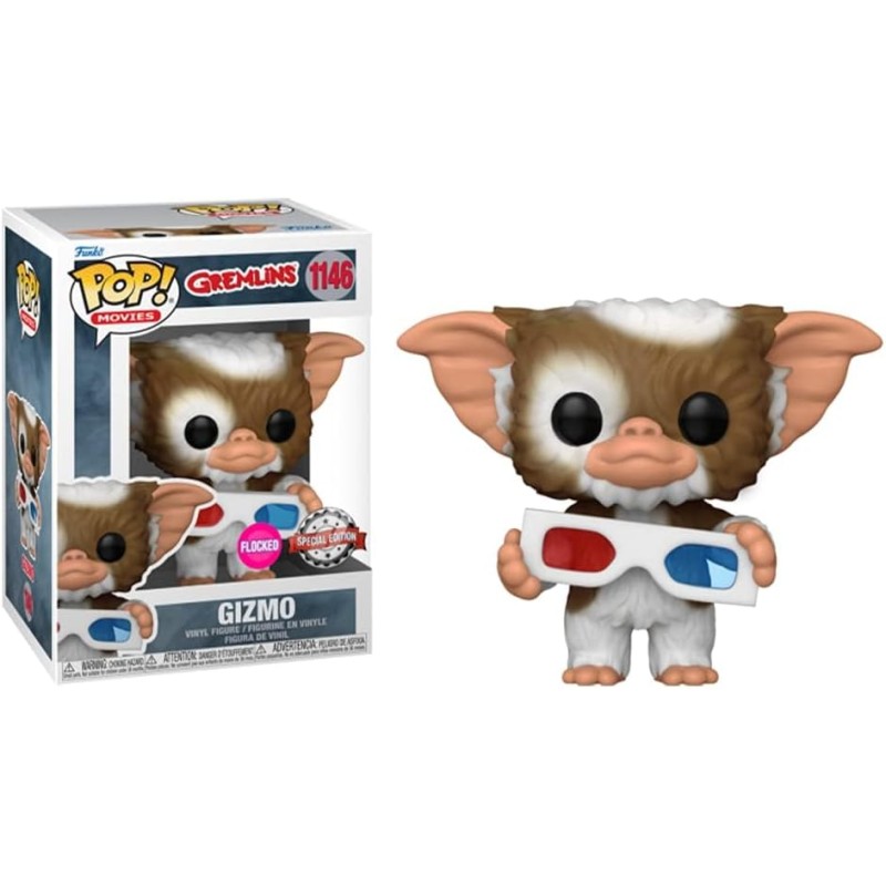 Gremlins Figurine POP! Movies Vinyl (Exc) Gremlin with 3D Glasses Flocked 9 cm