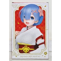 TAITO Re: Zero Starting Life in Another World Statue Rem Japanese Maid Ver. Renewal Edition, 23cm