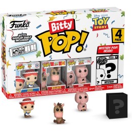 Funko Bitty Pop! Toy Story 4PK - Jessie, Bullseye, Hamm + 1 Mini Figure Misteriosa a Sorpresa, 2.2 Cm