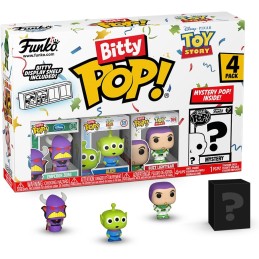 Funko Bitty Pop! Toy Story 4PK - Zurg, Alien, Buzz Lightyear + 1 Mini Figure Misteriosa a Sorpresa, 2.2 Cm