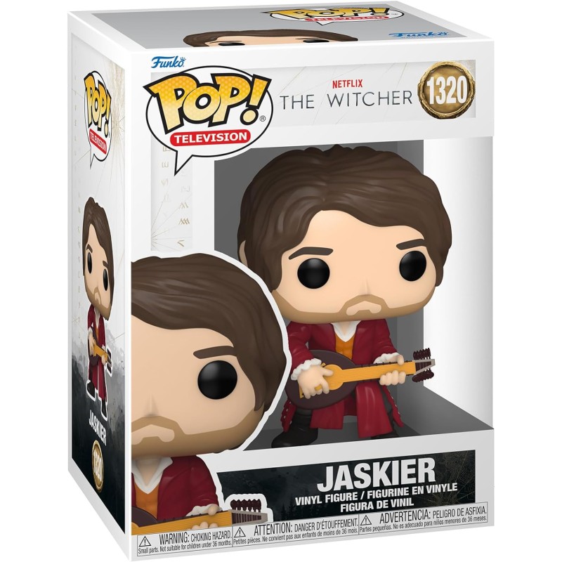 Funko Pop! TV: Witcher - Jaskier - 1/6 Odds For Rare Chase Variant - Ranuncolo - The Witcher - il Witcher - Figura in Vinile da